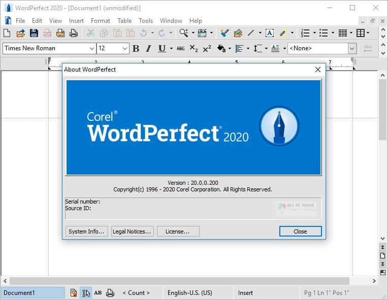 Corel WordPerfect Office Crack 1