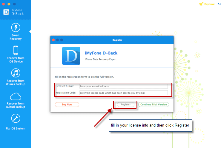 imyfone d back licensed email and registration code
