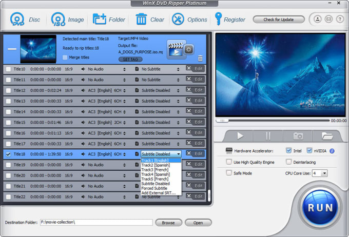 WinX DVD Ripper Platinum 8.20.10 Crack + [License Code] Free Download