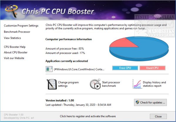 Chris-PC CPU Booster 2.02.02 Crack + Serial Key Download 2022