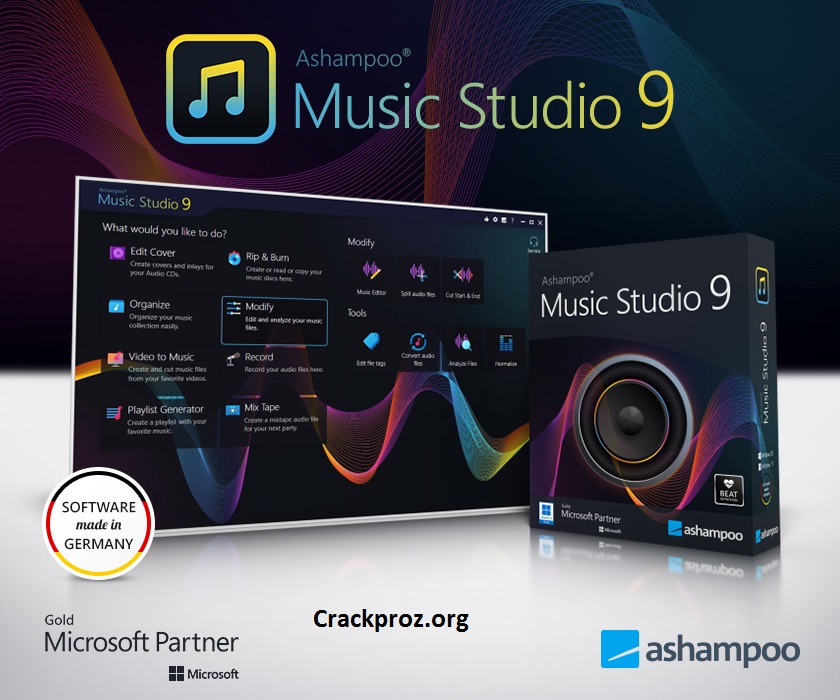 Ashampoo Music Studio Crack Serial Key Free Download 2022